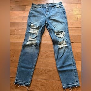 Hollister Jeans 3R high rise super skinny crop vintage straight